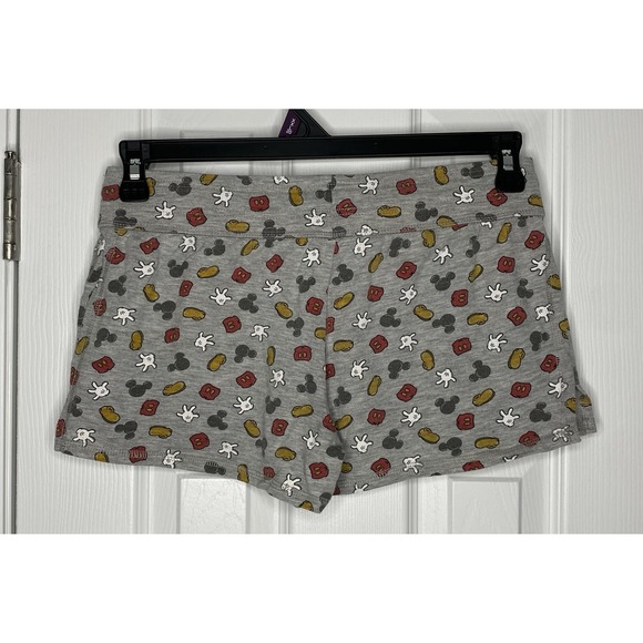 Disney Women's‎ All Over Scattered Mickey Pajama Bottom Shorts Grey Size Small - Picture 3 of 5